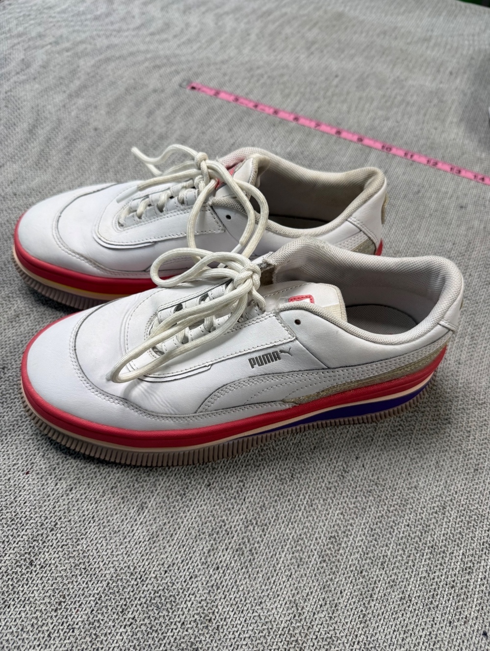 Puma Deva 90s Pop Women’s 9.5 White Platform Sneakers